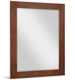Monad Glass Contemporary Mirror - Elegant Birch Wood Design, Perfect for Any Room or Vanity Setup