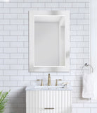 Monad Glass Contemporary Mirror - Elegant Birch Wood Design, Perfect for Any Room or Vanity Setup