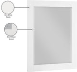 Monad Glass Contemporary Mirror - Elegant Birch Wood Design, Perfect for Any Room or Vanity Setup