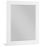 Monad Glass Contemporary Mirror - Elegant Birch Wood Design, Perfect for Any Room or Vanity Setup