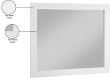 Monad Glass Contemporary Mirror - Elegant Birch Wood Design, Perfect for Any Room or Vanity Setup