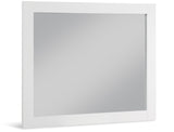 Monad Glass Contemporary Mirror - Elegant Birch Wood Design, Perfect for Any Room or Vanity Setup