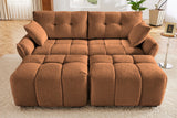 CHARLOTTE 78" 2-Seater Sofa with 2 Ottomans