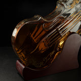 Glass Violin Decanter, Mahogany Base - 1000 ML