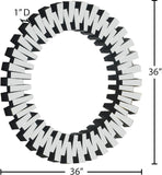 Kylie Contemporary Oval Mirror - Luxurious Geometric Frame, Dramatic Design for Any Wall Décor