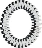 Kylie Contemporary Oval Mirror - Luxurious Geometric Frame, Dramatic Design for Any Wall Décor