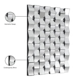 Ziggy Glass Contemporary Mirror - Bold Geometric Design for Dramatic Wall Accent, 43.5" W x 31.5" H
