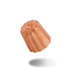 Mauviel M'PASSION Copper 4-Piece Copper Tinned Canele Mold Set, 1.8-In