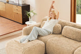 MELLOW 114" 3-Seater Sofa with 1 Ottoman
