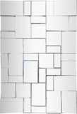 Action Glass Oversized Contemporary Mirror with Geometric Design – Elevate Any Space Instantly!