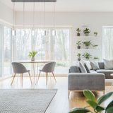 Rectangular Crystal Chandelier // 5 Light