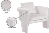 Sloan Elegant Velvet Accent Chair with Comfortable Curved Arms and Stylish Matching Pillow for Relaxation