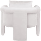 Sloan Elegant Velvet Accent Chair with Comfortable Curved Arms and Stylish Matching Pillow for Relaxation