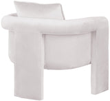 Sloan Elegant Velvet Accent Chair with Comfortable Curved Arms and Stylish Matching Pillow for Relaxation