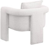 Stylus Boucle Accent Chair - Modern Comfort with Plump Cushions and Stylish Curved Arms for Any Room