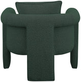 Stylus Boucle Accent Chair - Modern Comfort with Plump Cushions and Stylish Curved Arms for Any Room