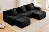 ROMA 115.3" 3-Seater Sofa with 2 Ottomans