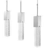 Rectangular Crystal Chandelier // 5 Light