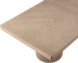Belinda 96" - 144" Solid Wood And Oak Veneer Extendable Dining Table