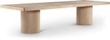 Belinda 96" - 144" Solid Wood And Oak Veneer Extendable Dining Table