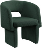 Emmet Contemporary Dining Chair - Luxe Boucle Upholstered Accent Chair with Steel Frame Support