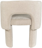 Emmet Contemporary Dining Chair - Luxe Boucle Upholstered Accent Chair with Steel Frame Support