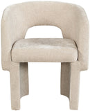 Emmet Contemporary Dining Chair - Luxe Boucle Upholstered Accent Chair with Steel Frame Support