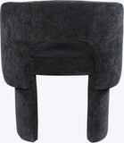 Emmet Contemporary Dining Chair - Luxe Boucle Upholstered Accent Chair with Steel Frame Support