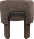 Emmet Contemporary Dining Chair - Luxe Boucle Upholstered Accent Chair with Steel Frame Support