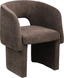 Emmet Contemporary Dining Chair - Luxe Boucle Upholstered Accent Chair with Steel Frame Support