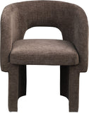 Emmet Contemporary Dining Chair - Luxe Boucle Upholstered Accent Chair with Steel Frame Support