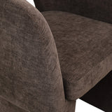 Emmet Contemporary Dining Chair - Luxe Boucle Upholstered Accent Chair with Steel Frame Support