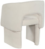 Emmet Contemporary Dining Chair - Luxe Boucle Upholstered Accent Chair with Steel Frame Support