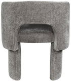 Emmet Contemporary Dining Chair - Luxe Boucle Upholstered Accent Chair with Steel Frame Support