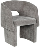 Emmet Contemporary Dining Chair - Luxe Boucle Upholstered Accent Chair with Steel Frame Support