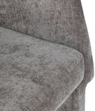 Emmet Contemporary Dining Chair - Luxe Boucle Upholstered Accent Chair with Steel Frame Support