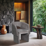 Emmet Contemporary Dining Chair - Luxe Boucle Upholstered Accent Chair with Steel Frame Support