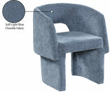 Emmet Contemporary Dining Chair - Luxe Boucle Upholstered Accent Chair with Steel Frame Support