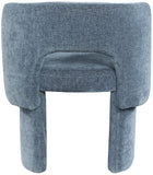 Emmet Contemporary Dining Chair - Luxe Boucle Upholstered Accent Chair with Steel Frame Support