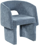 Emmet Contemporary Dining Chair - Luxe Boucle Upholstered Accent Chair with Steel Frame Support