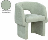 Emmet Contemporary Dining Chair - Luxe Boucle Upholstered Accent Chair with Steel Frame Support