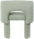 Emmet Contemporary Dining Chair - Luxe Boucle Upholstered Accent Chair with Steel Frame Support