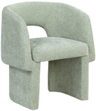 Emmet Contemporary Dining Chair - Luxe Boucle Upholstered Accent Chair with Steel Frame Support