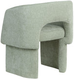 Emmet Contemporary Dining Chair - Luxe Boucle Upholstered Accent Chair with Steel Frame Support