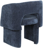 Emmet Contemporary Dining Chair - Luxe Boucle Upholstered Accent Chair with Steel Frame Support