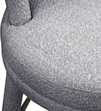 Parlor Counter Stools Set of 2 - Stylish Boucle Upholstered Seating with Solid Wood Frame & Footrest