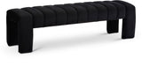 Andaz Bench - Luxurious Velvet Seating with Deep Channel Tufting for Elegant Home Decor Upgrade