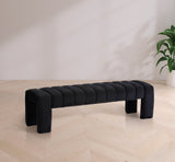 Andaz Bench - Luxurious Velvet Seating with Deep Channel Tufting for Elegant Home Decor Upgrade