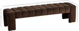 Andaz Bench - Luxurious Velvet Seating with Deep Channel Tufting for Elegant Home Decor Upgrade