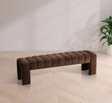 Andaz Bench - Luxurious Velvet Seating with Deep Channel Tufting for Elegant Home Decor Upgrade